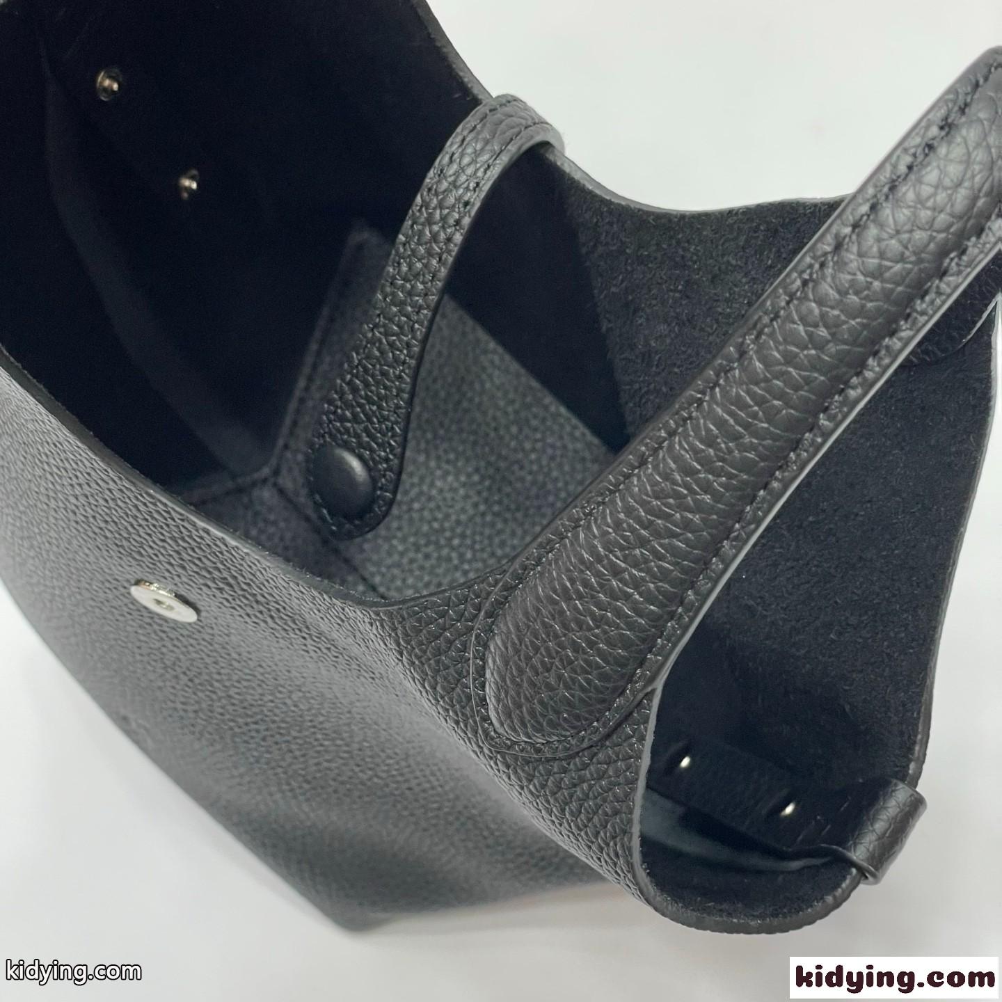 定番 Polo Play レザー スモール ハンドバッグ ラルフローレン バッグ スーパーコピー ブラック-3