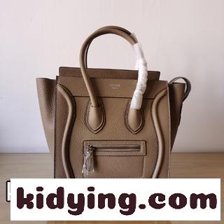 Celineセリーヌluggageの笑顔のバッグ セリーヌ バッグ 手入れ コピー 輸入ヘッド層の最高級牛革です-0