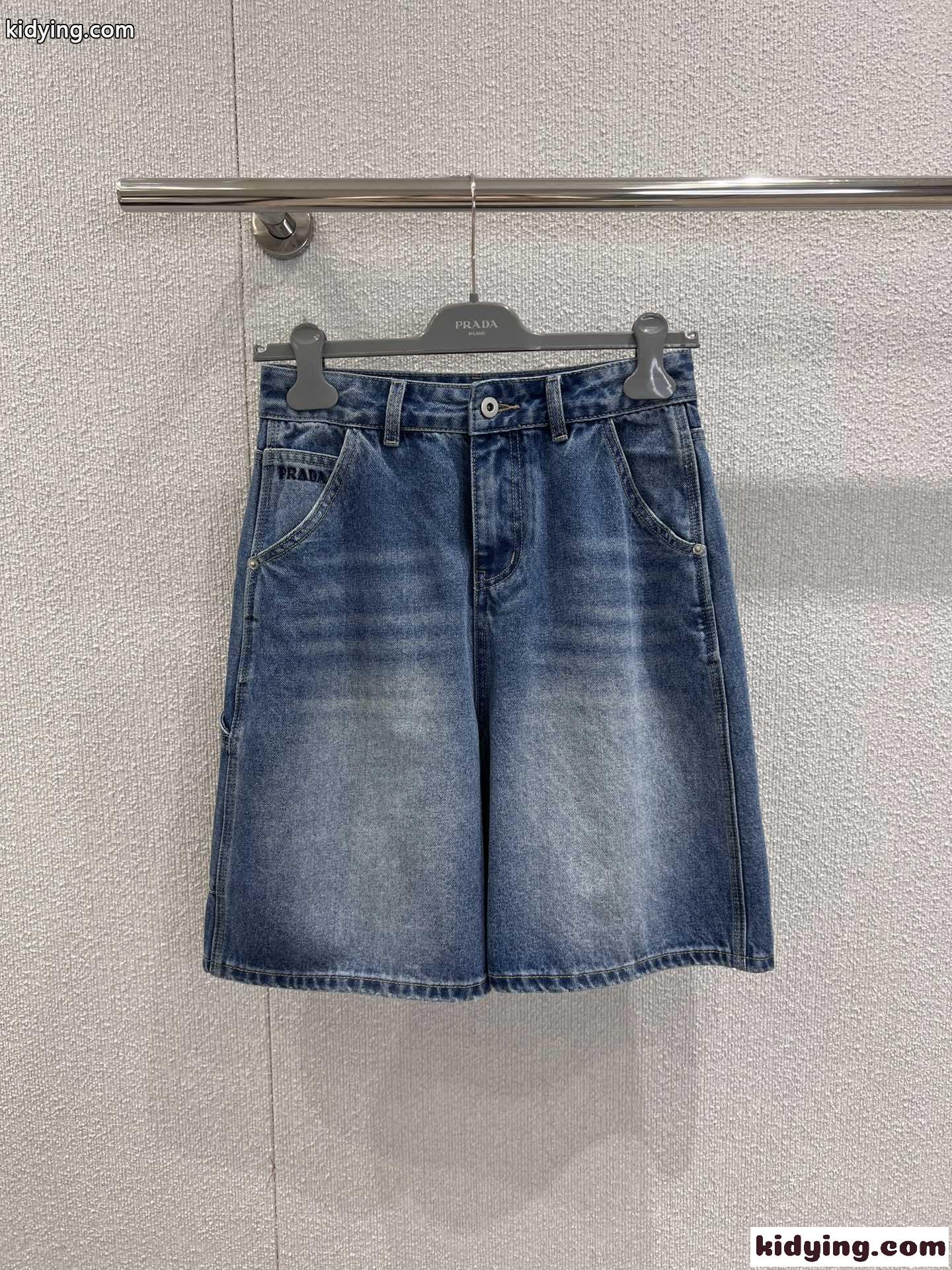 シンプル カジュアル デニムショートパンツ プラダ パンツ 偽物 レディース-0