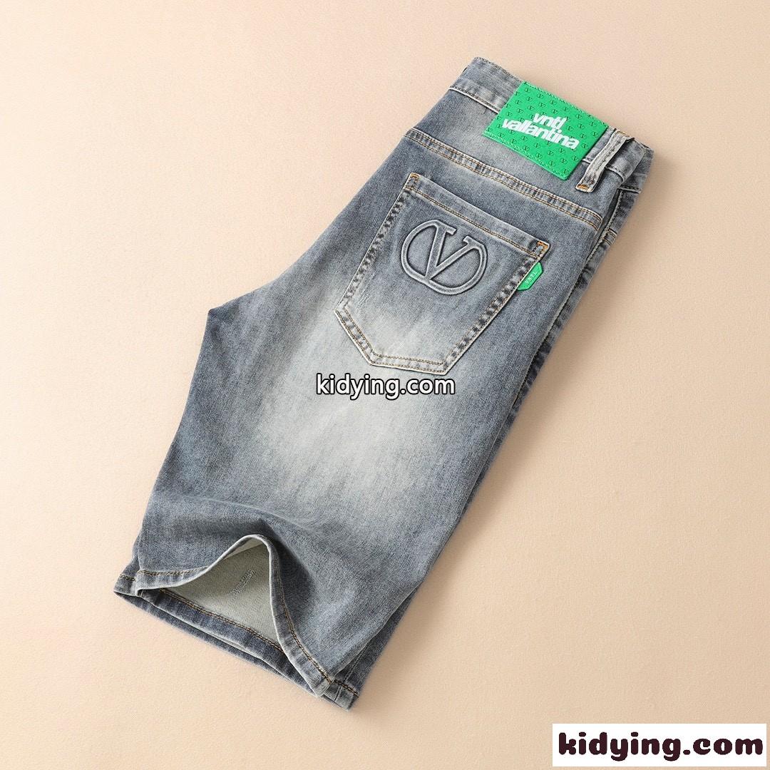 爽やか 定番 夏 デニム ショートパンツ ヴァレンティノ ジーンズ コピー メンズ ファッション-2