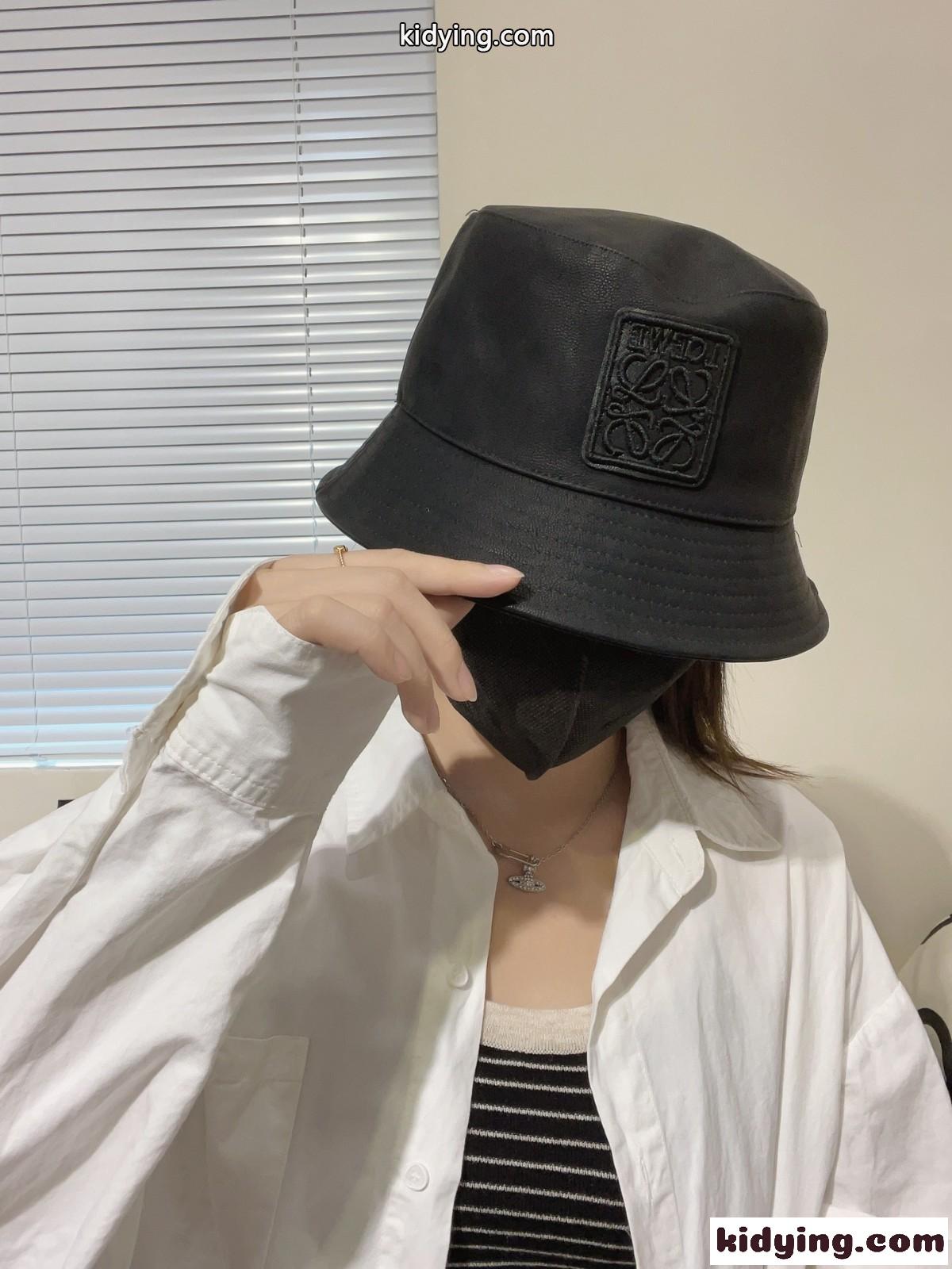 ロエベ 帽子 偽物 おしゃれ パッチ バケットハット ユニセックス 合わせやすい-2