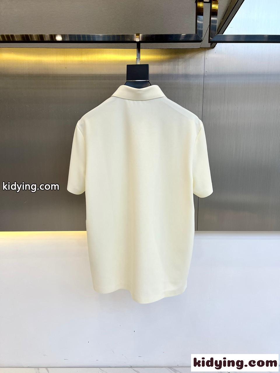 シンプル 上品 快適 半袖ポロシャツ トムブラウン Tシャツ スーパーコピー ベージュ-3