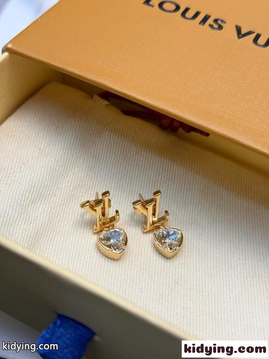 洗練された エレガント LV ピアス ルイ・ヴィトン イヤリング 偽物 合わせやすい-2