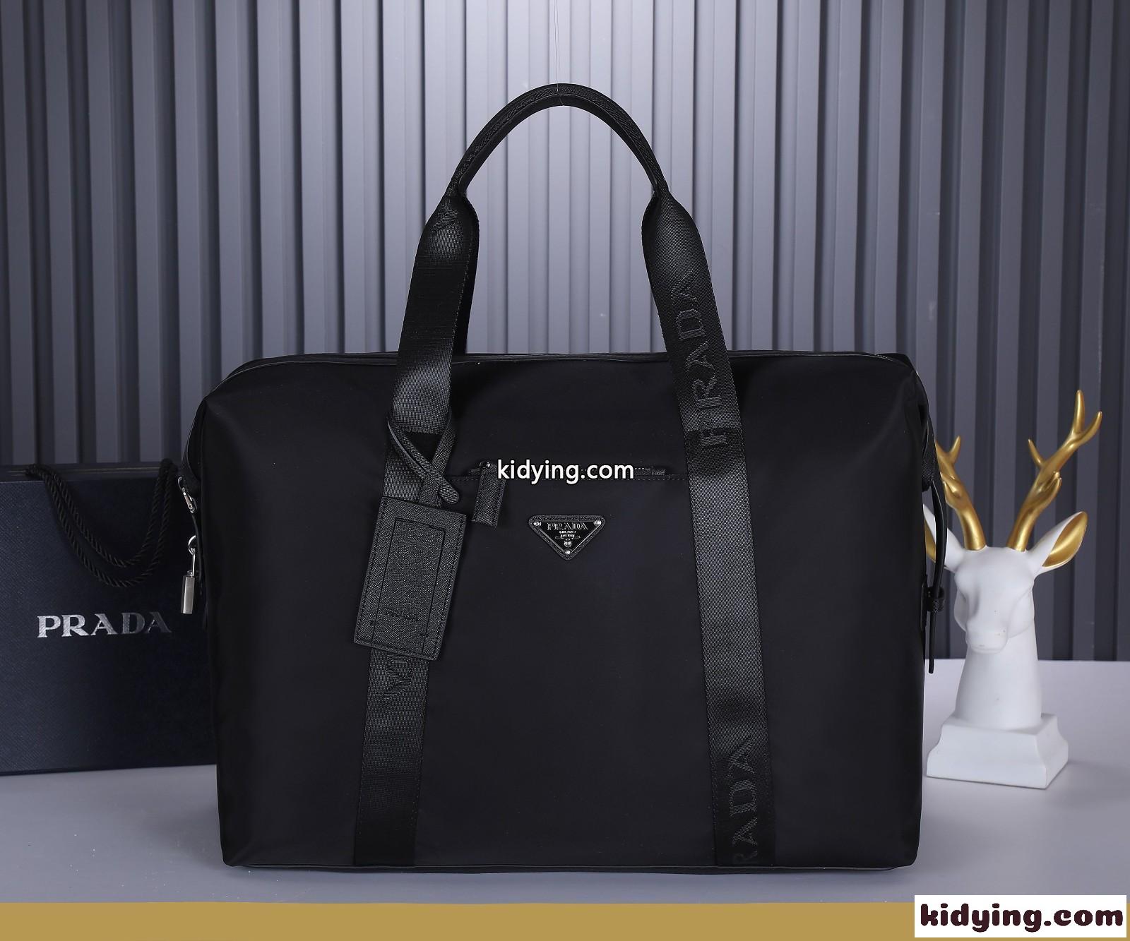 ファッション カジュアル 旅行 出張 ビジネス プラダ バッグ メンズ コピー ブラック トートバッグ 高品質-0