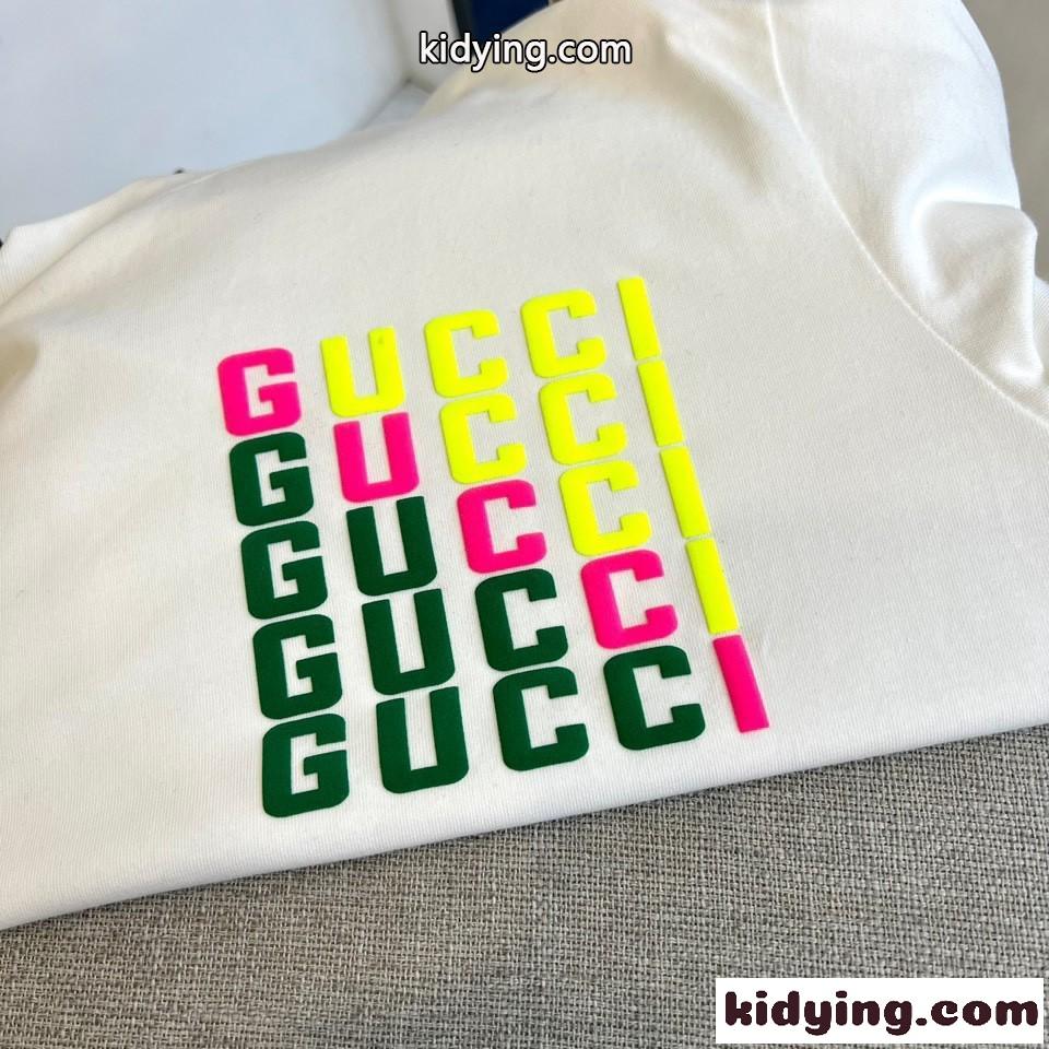 定番 合わせやすい ロゴ グッチ Tシャツ コピー 長袖Tシャツ ホワイト-1
