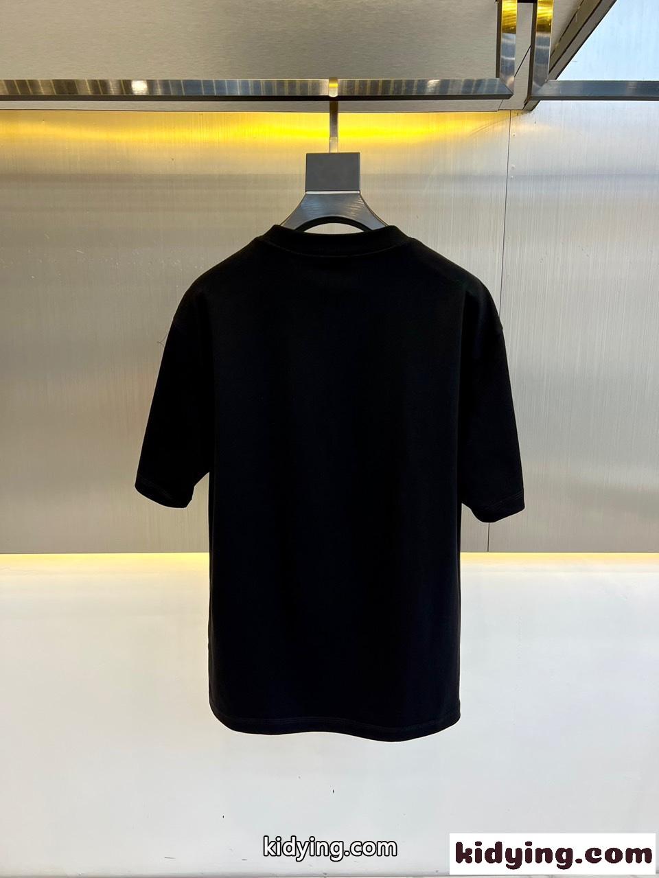 定番 カジュアル ロゴ入り 半袖Tシャツ クリスチャン・ディオール Tシャツ コピー ネイビー-4