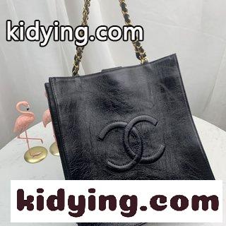 Chanelシャネルバッグ シャネル バッグ 名品コピー 21新型ダブルCビッグロゴレトロ牛革一肩ショッピングバッグtoteバッグ-3
