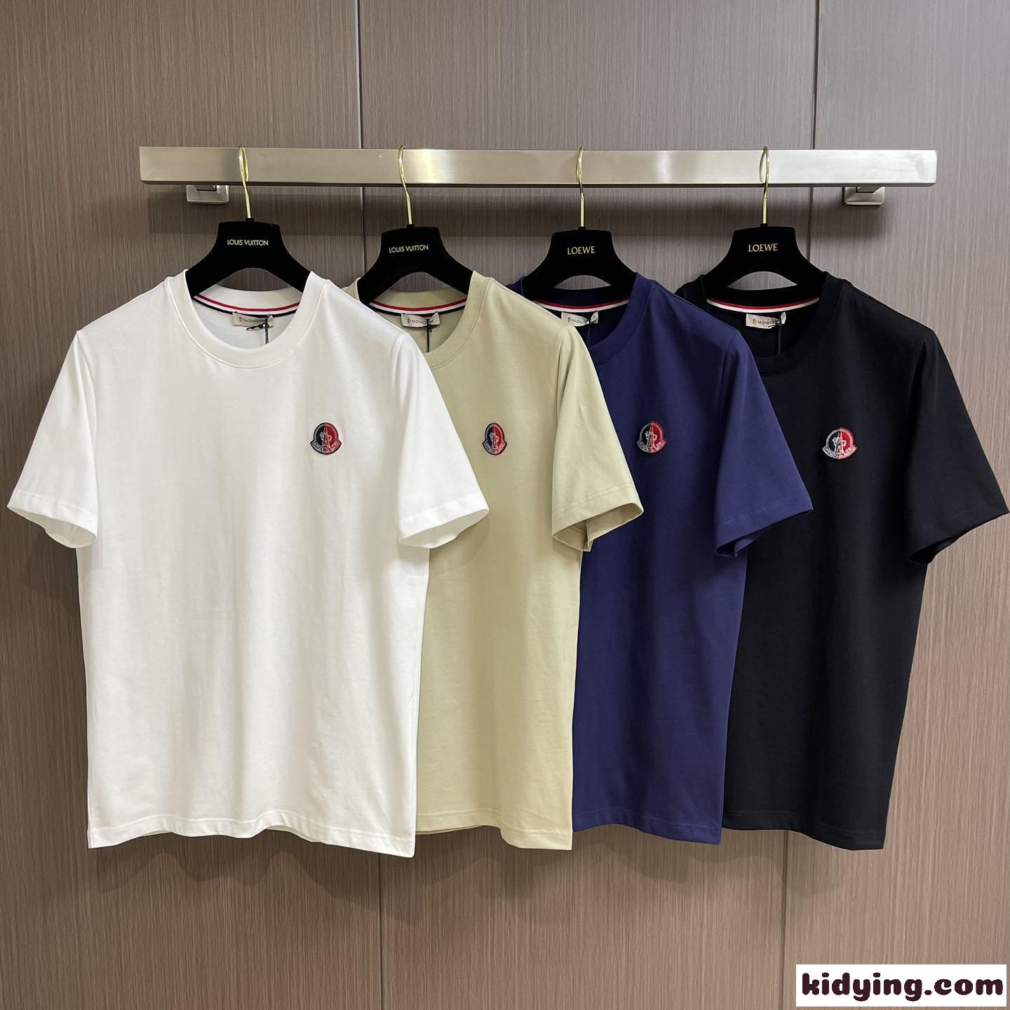 シンプル おしゃれ クルーネック コットンジャージー モンクレール Tシャツ コピー-0
