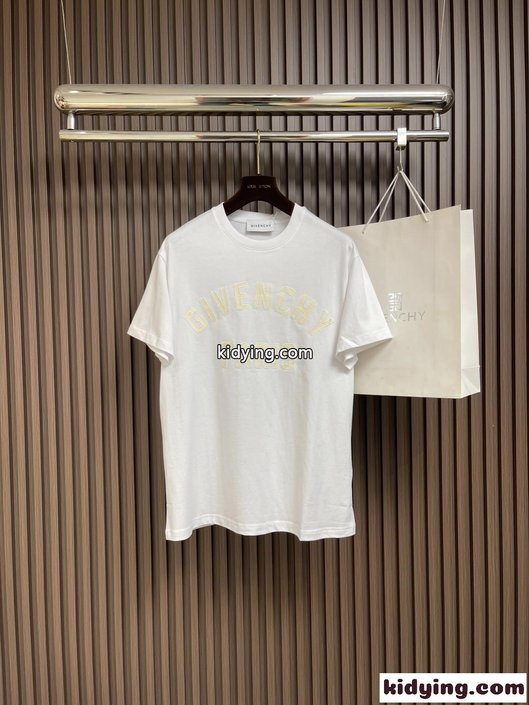 シンプル ロゴ入り 半袖Tシャツ ジバンシィ Tシャツ コピー クルーネック ホワイト-2