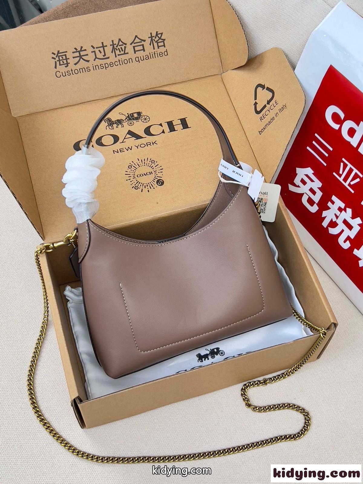 コーチ バッグ スーパーコピー ブルックリン ショルダー バッグ 23 ブラウン-2