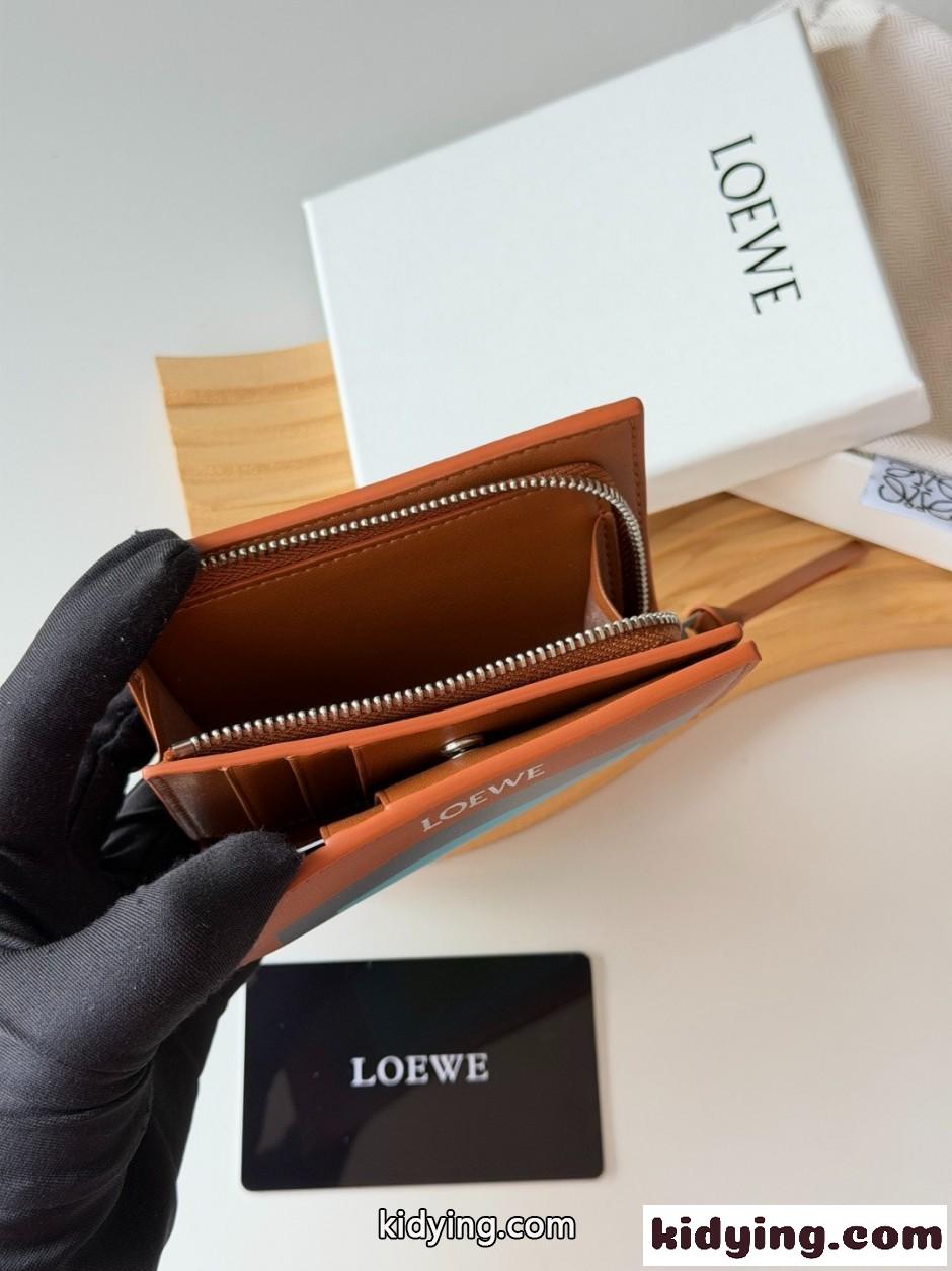 LOEWE x Albers 二つ折り財布 ロエベ 財布 スーパーコピー コンパクトウォレット-4