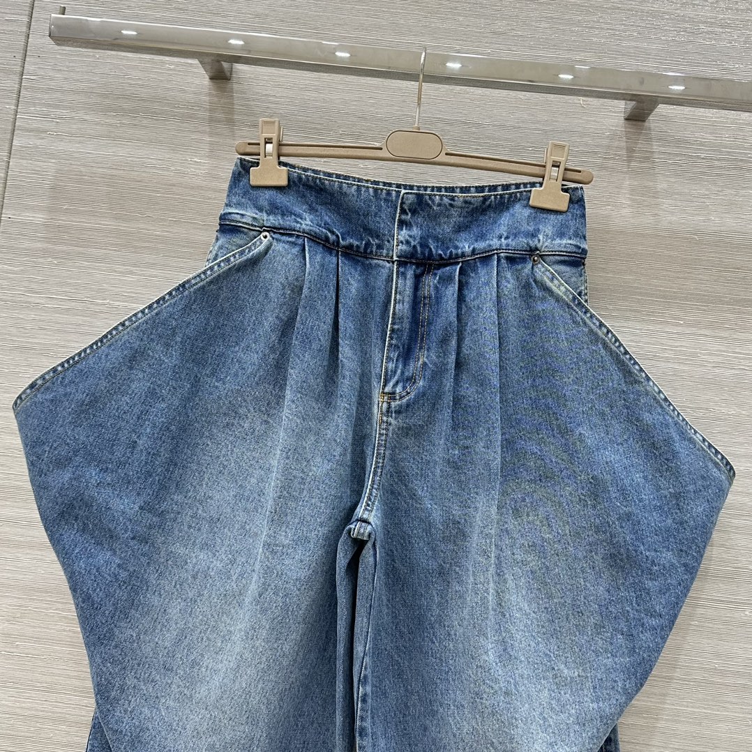 注目される デニム トラウザーズ ロエベ パンツ コピー レディース-1