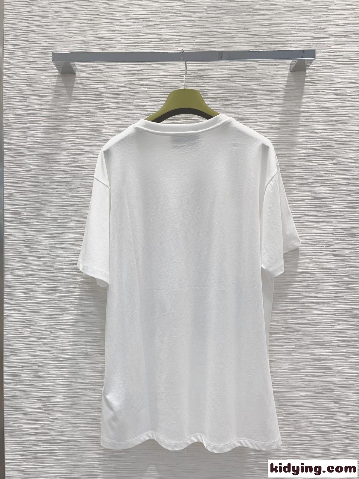 可愛い カジュアル プリント オーバーサイズ グッチ Tシャツ コピー 半袖 コットンジャージー-4