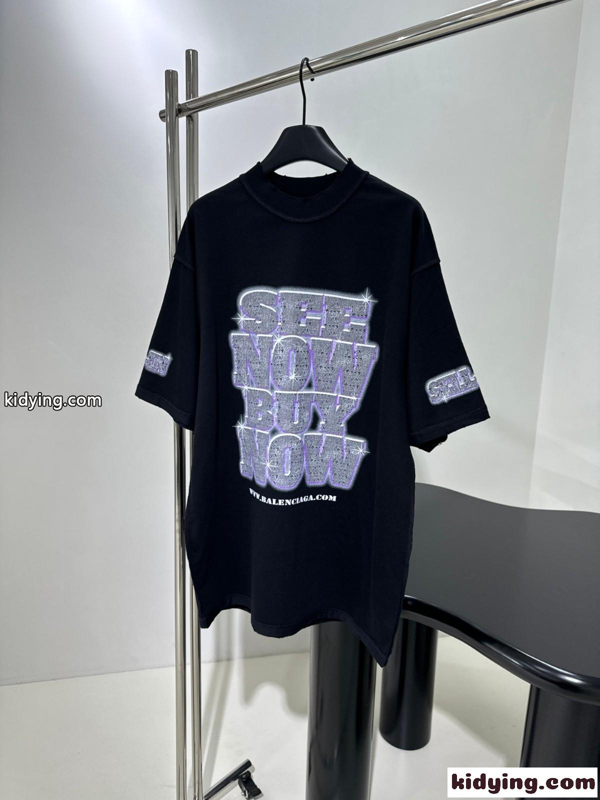 オーバーサイズ カジュアル Tシャツ バレンシアガ 半袖Tシャツ コピー ユニセックス-0
