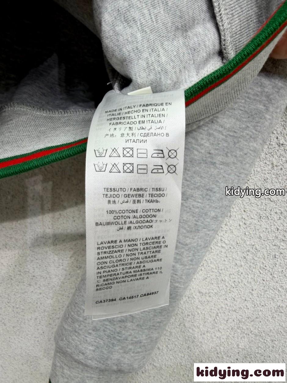ウェブストライプ付き コットン カーディガン グッチ コピー グレー-1