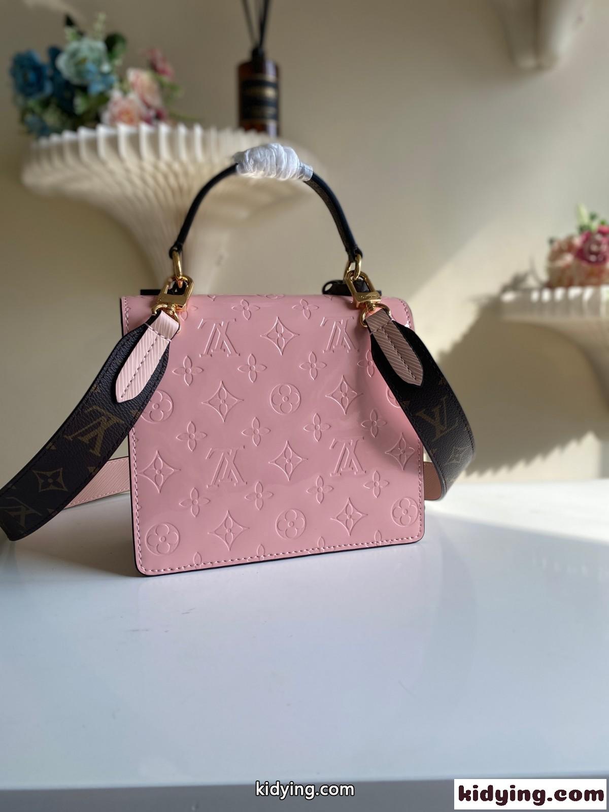 LOUIS VUITTON ルイヴィトン M90376 ヴェルニ スプリングストリート PM スーパーコピー ピンク-0