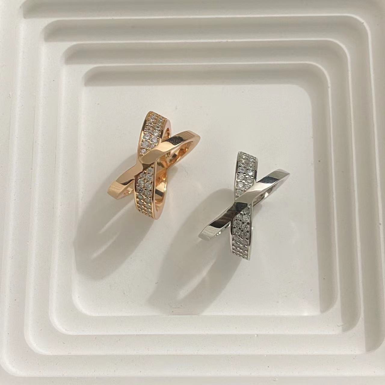 エレガント 人気 ティファニー アトラス X ワイド リング コピー 指輪-3