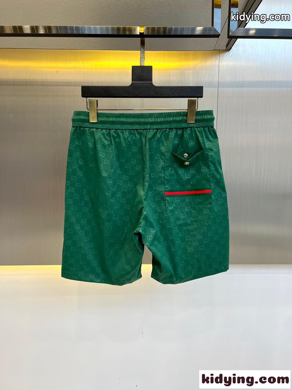 上品 おしゃれ GGジャガード グッチ パンツ コピー メンズ ショートパンツ グリーン-1