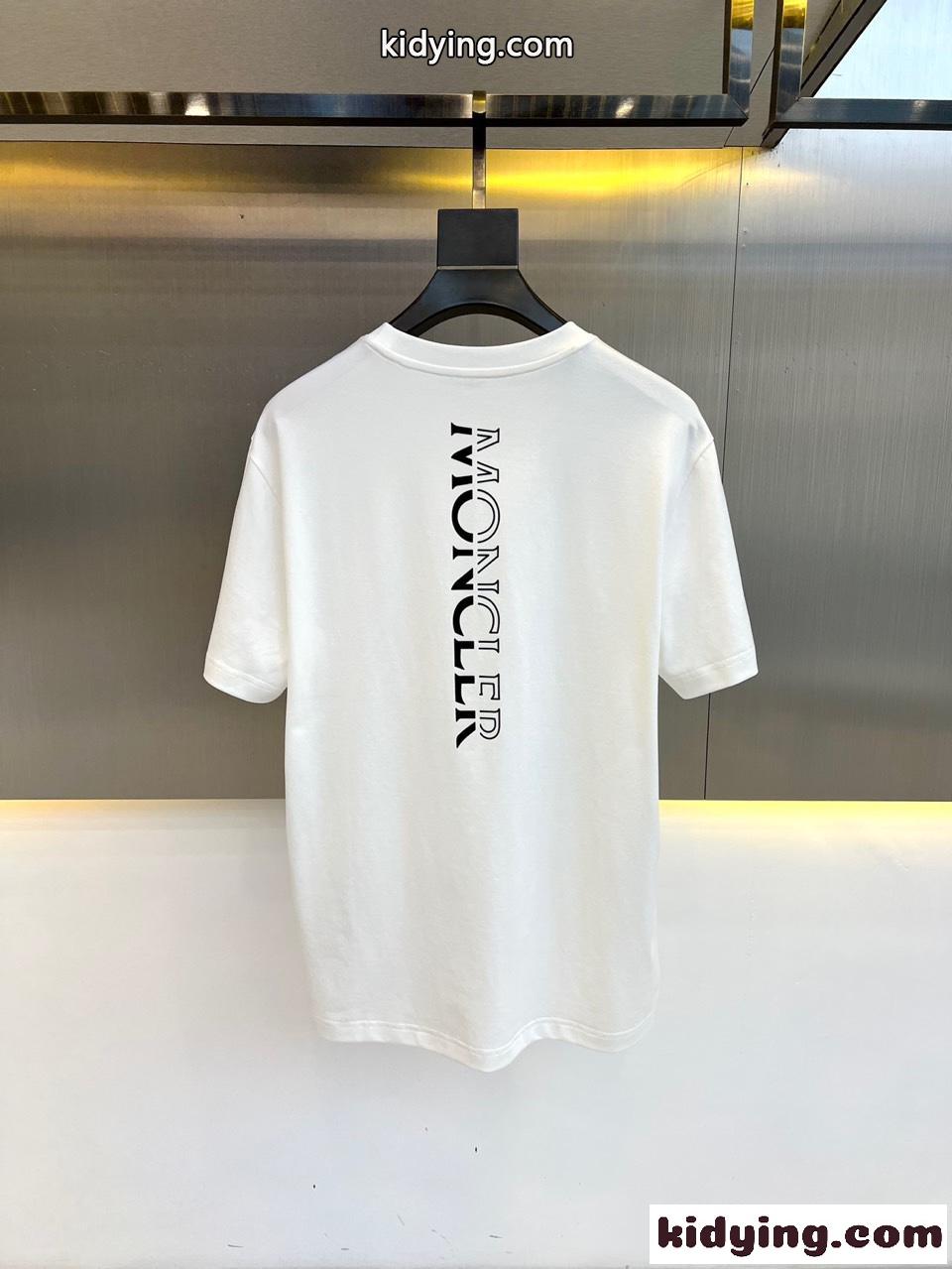 モンクレール Tシャツ コピー カジュアル クルーネック 半袖Tシャツ ホワイト-4