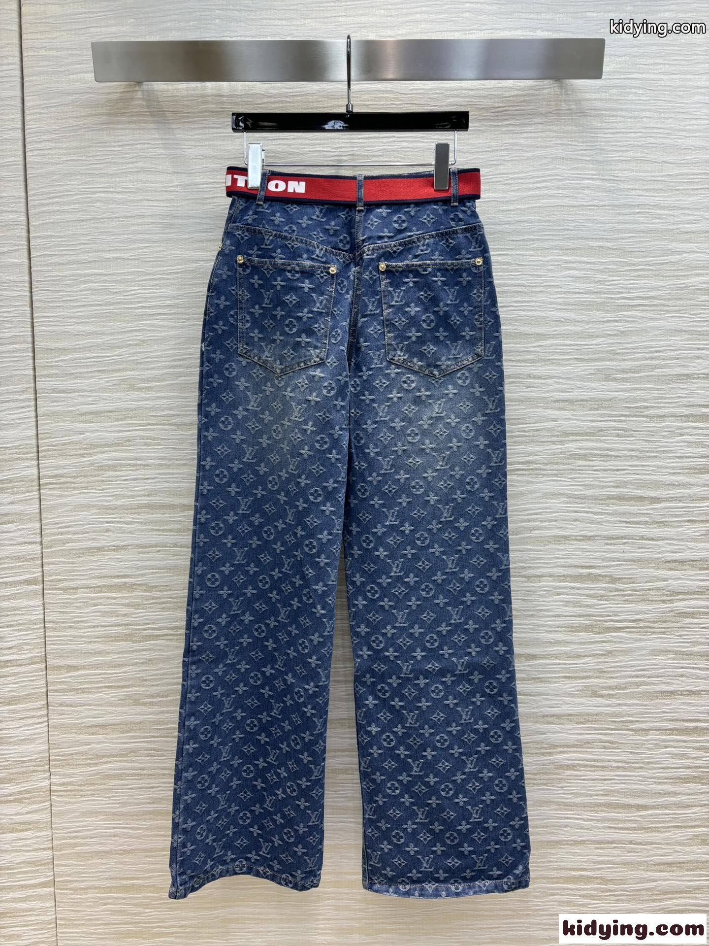 LV x ACモノグラムジーンズ ルイヴィトン パンツ コピー デニムパンツ-4