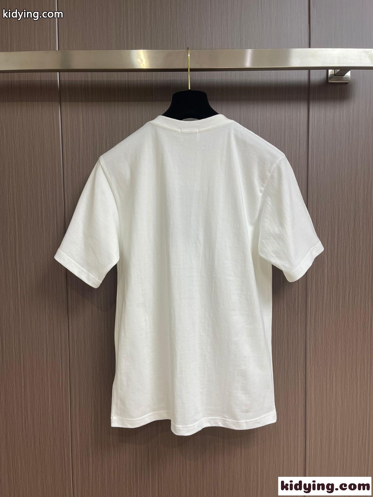 おしゃれ シンプル クルーネック バーバリー Tシャツ コピー 半袖 トップス-2