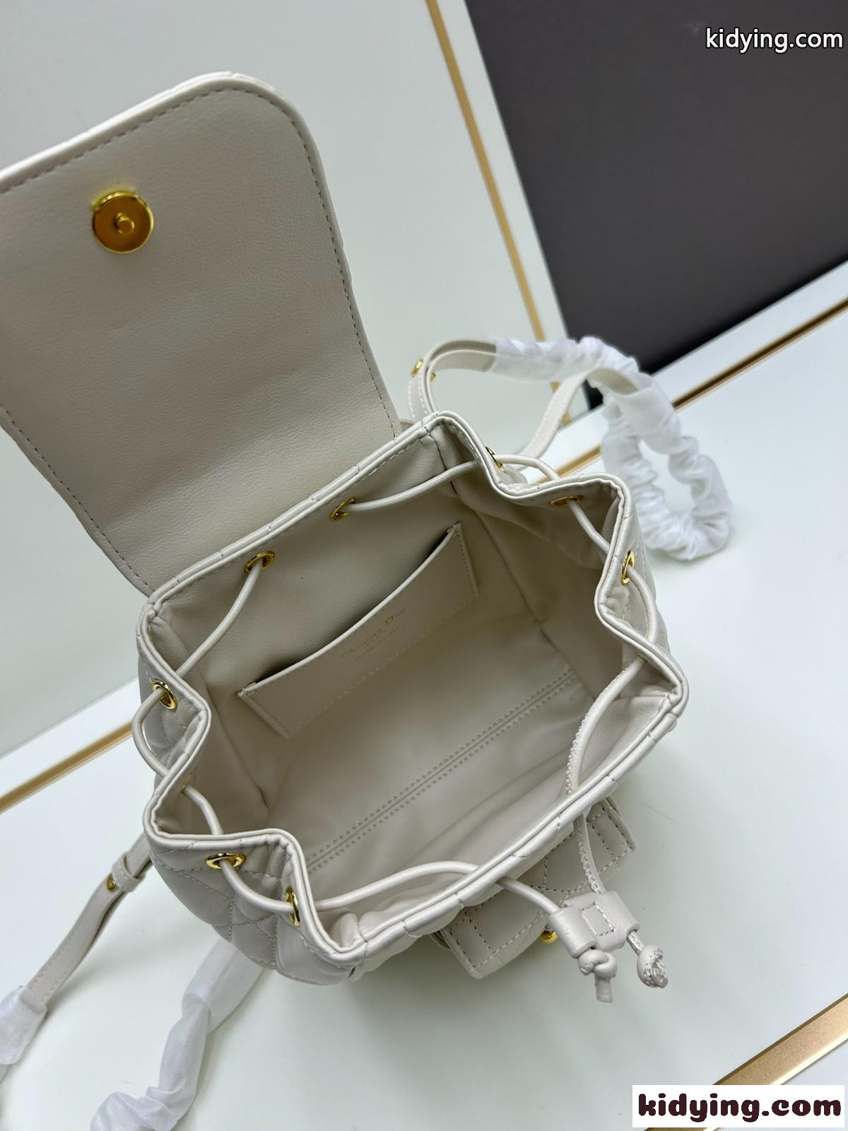Dior Caro バックパック スモール クリスチャン・ディオール バッグ コピー ホワイト-4