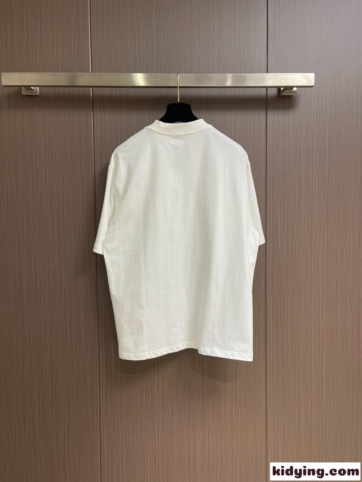 LOEWE x Suna Fujita プリントTシャツ ロエベ Tシャツ コピー ユニセックス-1