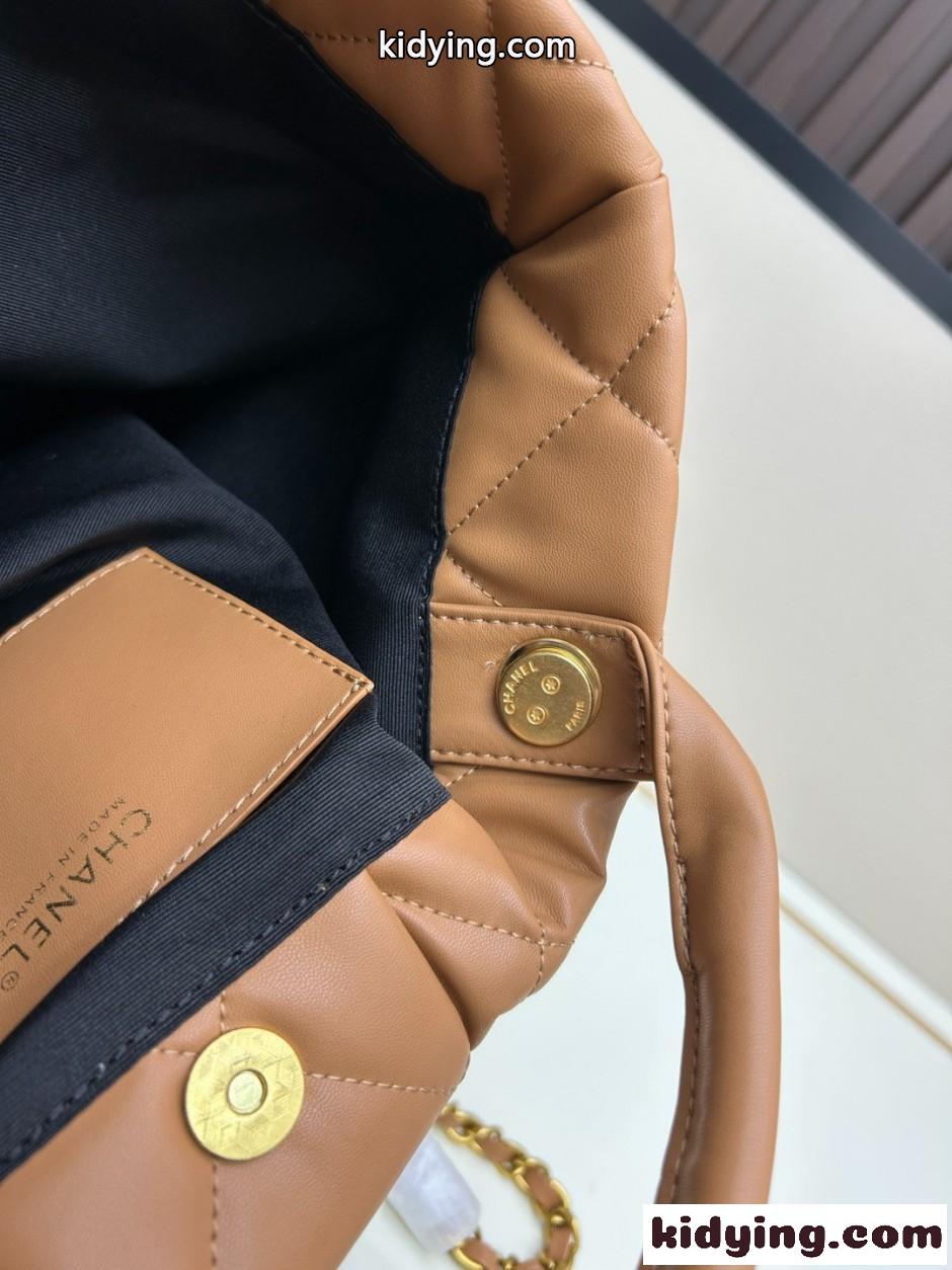 25K&大人気 CHANEL チェーンバッグ リボン シャネル コピー ブラウン-4