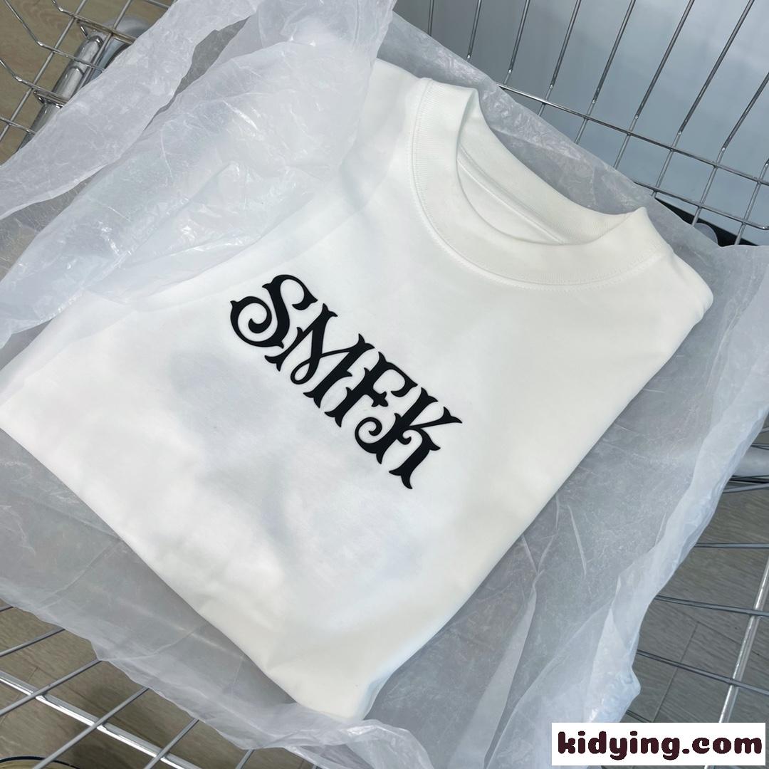 ユニセックス オーバーサイズ ロゴ プリント クロムハーツ 半袖Tシャツ コピー 着痩せ カジュアル トップス-2