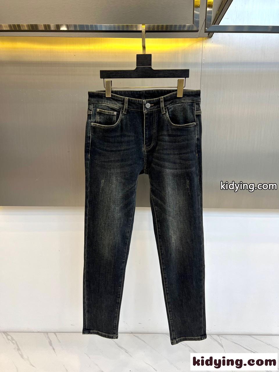 定番 合わせやすい フェンディ ジーンズ 偽物 デニムパンツ ロングパンツ-2