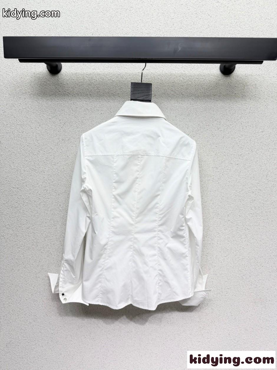シンプル 上品 XL カラーシャツ ルイ・ヴィトン シャツ コピー ホワイト-2