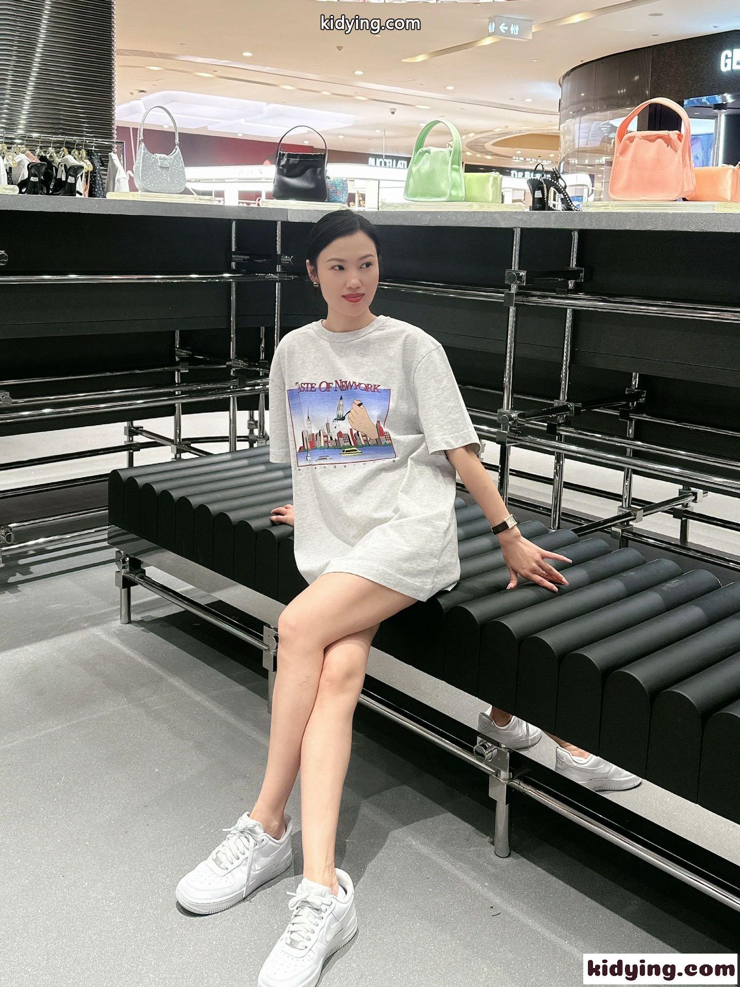 オーバーサイズ プリント コットン 半袖Tシャツ アレキサンダーワング Tシャツ コピー-3