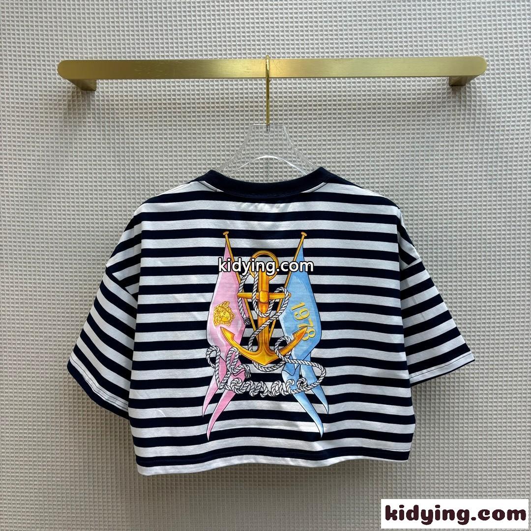 ランコーラ ヴェルサーチェ クロップ Tシャツ ヴェルサーチェ Tシャツ コピー-4