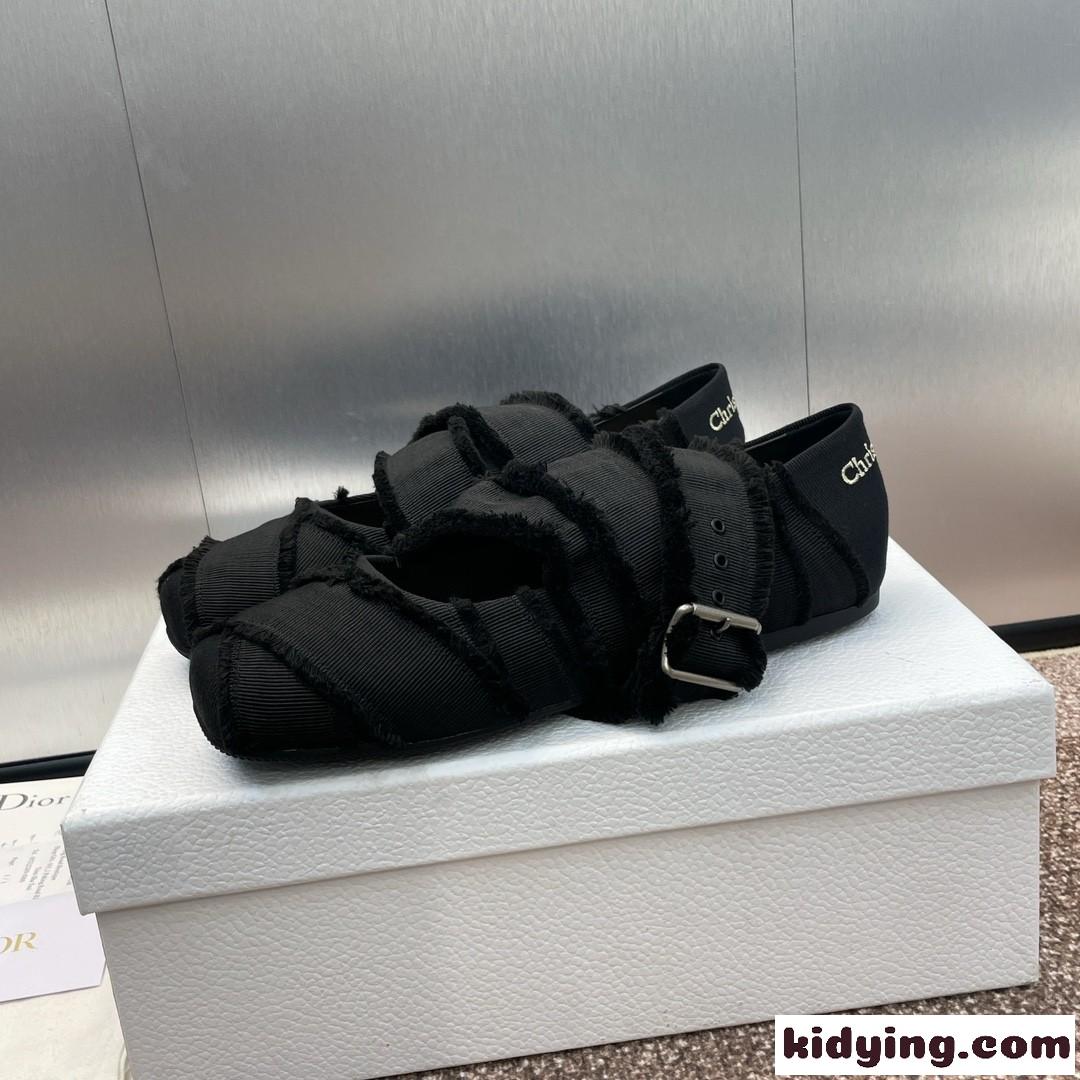 Dior Songe バレリーナ クリスチャン・ディオール シューズ コピー ブラック-1