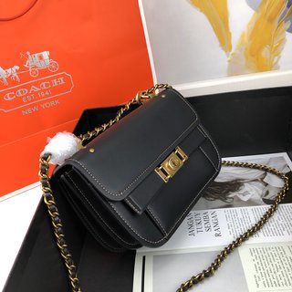 ​Coach コーチの女性バッグコーナーの新しいTroupe コーチバッグ 新作コピー 女性はオルガンチェーンバッグを片肩に斜めに掛ける-2