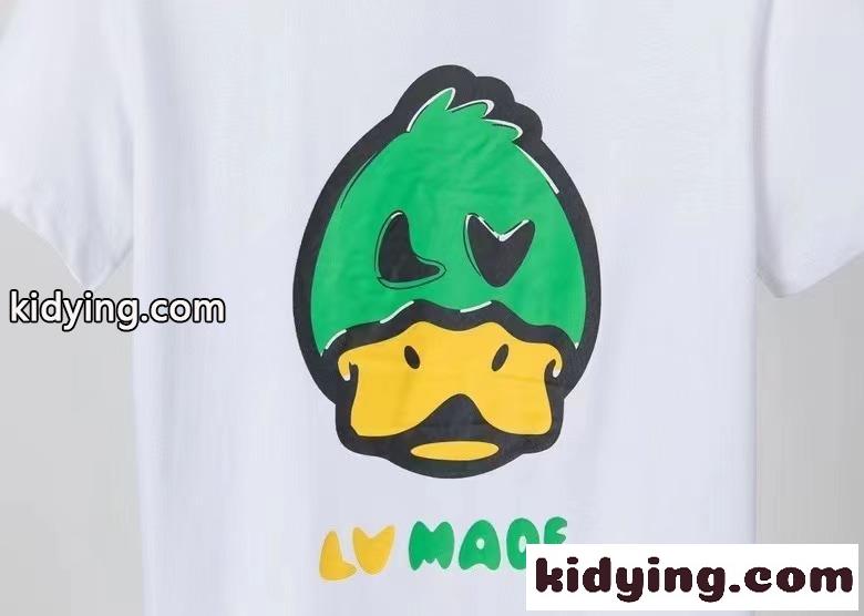 大人気 プリント クルーネック 半袖 トップス おしゃれ ルイ・ヴィトン Tシャツ コピー 定番 ホワイト ブラック-4