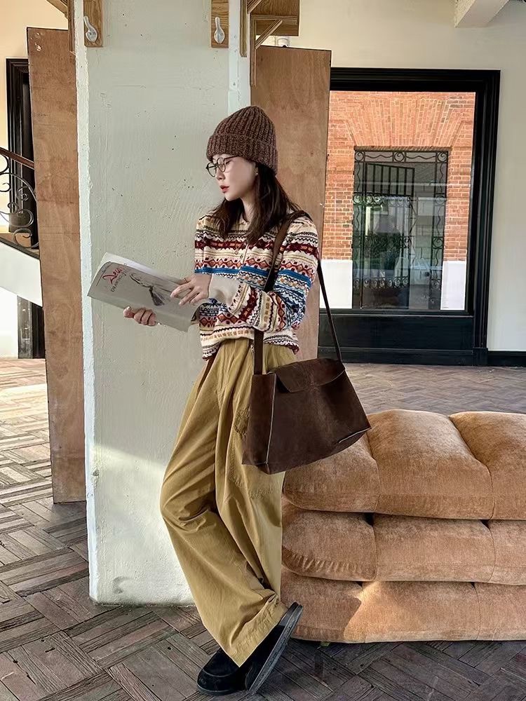 loewe セーターコピー 横縞 レディ ニット トップス ウール 柔軟 カジュアル 暖かい シンプル-0