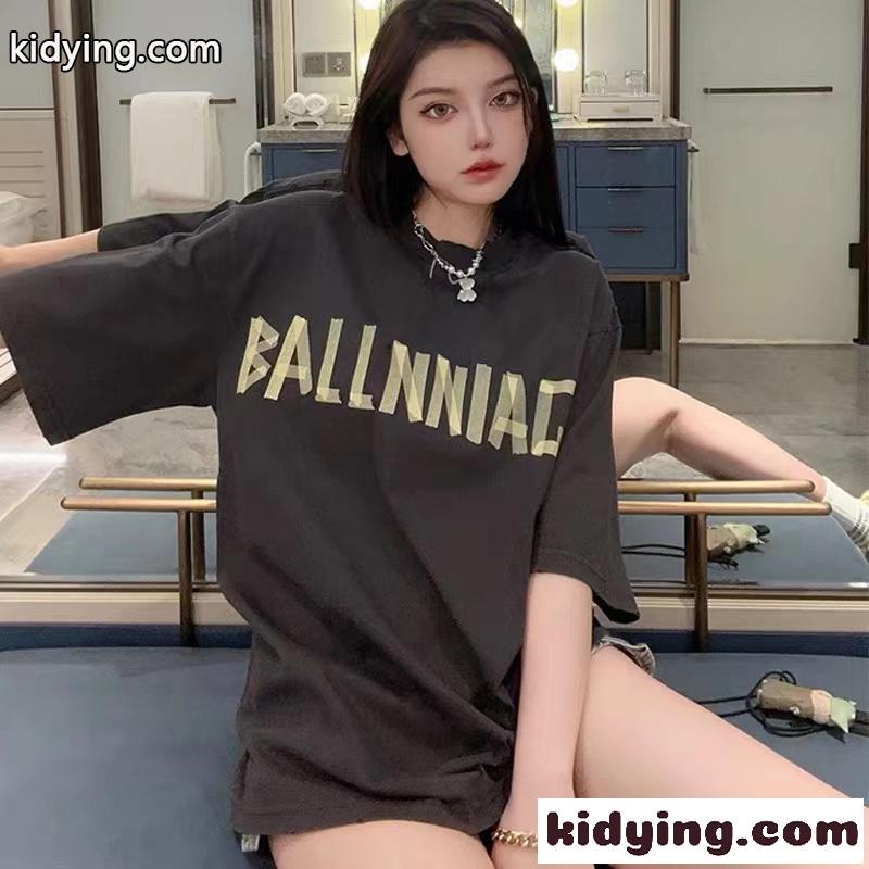 人気 ヴィンテージ Tape Type Tシャツ オーバーサイズ バレンシアガ Tシャツ コピー ユニセックス-3