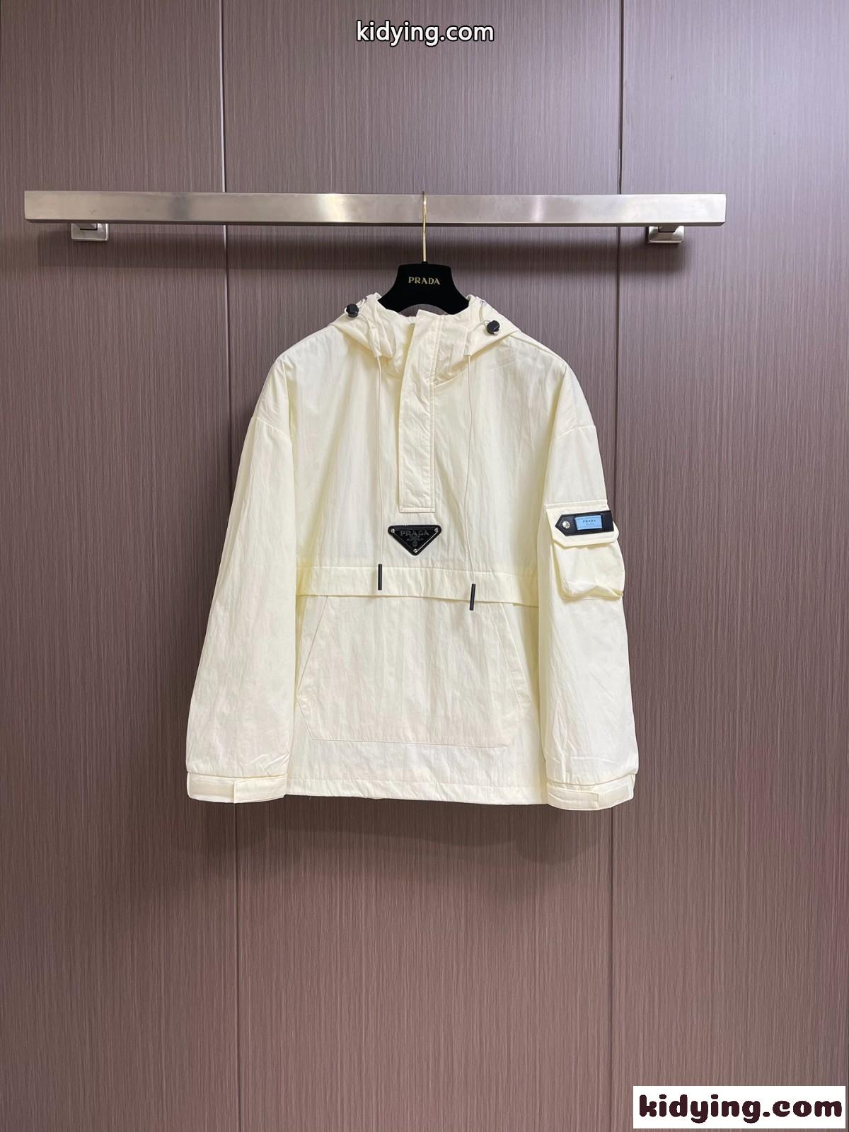 ハーフジップ アノラックブルゾン プラダ ジャケット コピー プルオーバー-2
