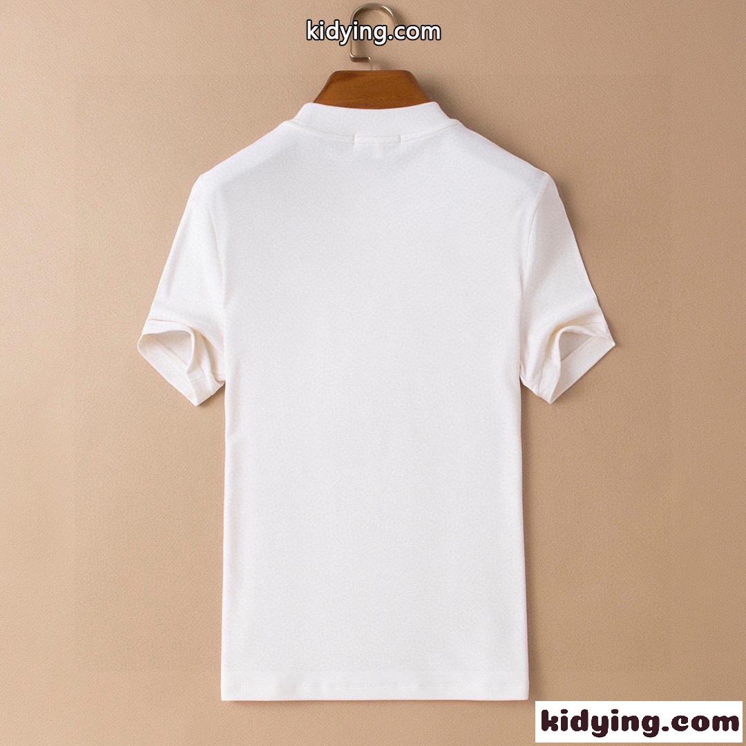 エルメス tシャツ メンズ コピー プルオーバー 半袖tシャツ ロゴ刺繍 ホワイト ブラック 合わせやすい 快適-2