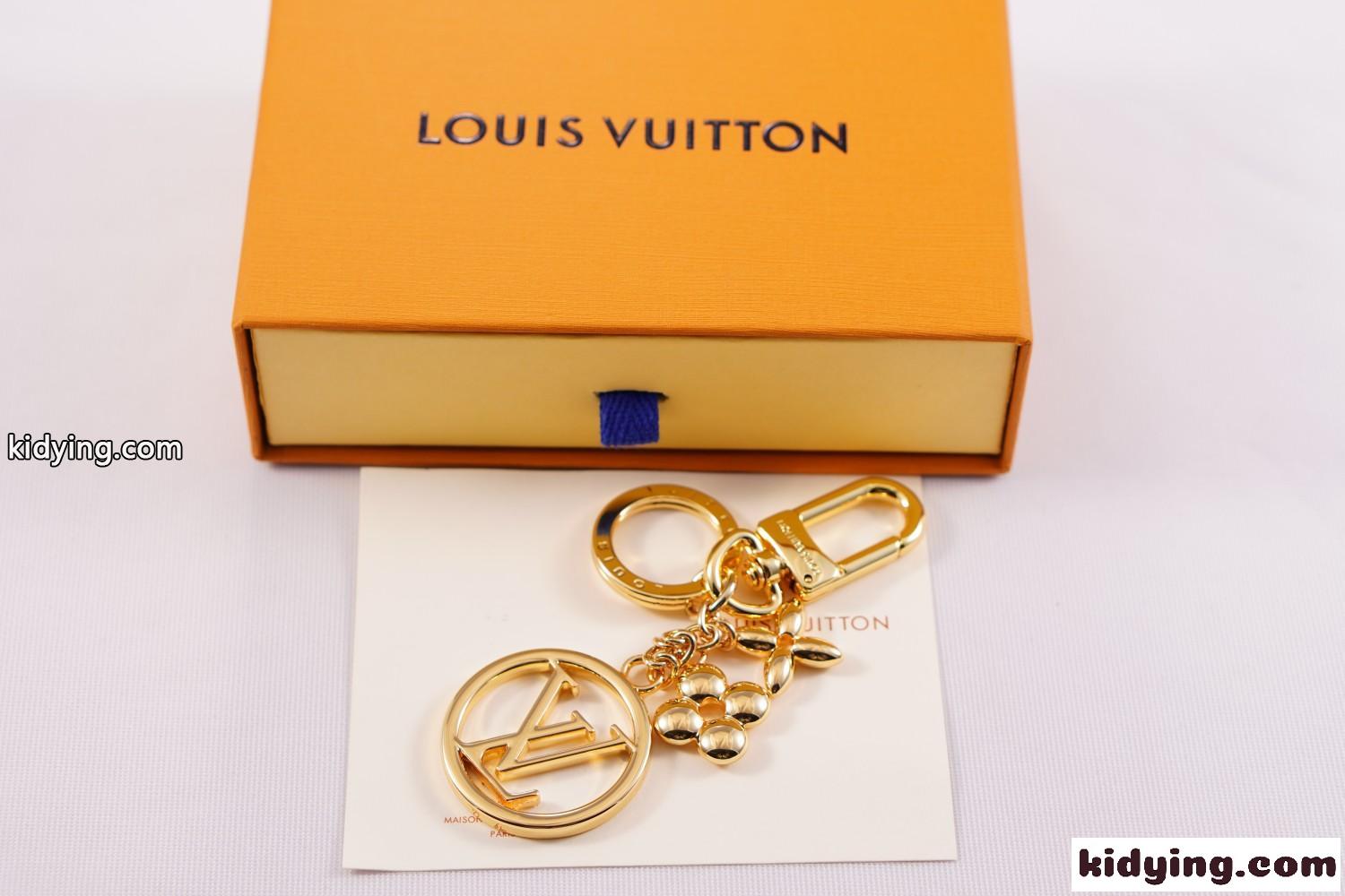 LV ポルト クレ チェーン ブルーミング ルイヴィトン キーホルダー 偽物-0
