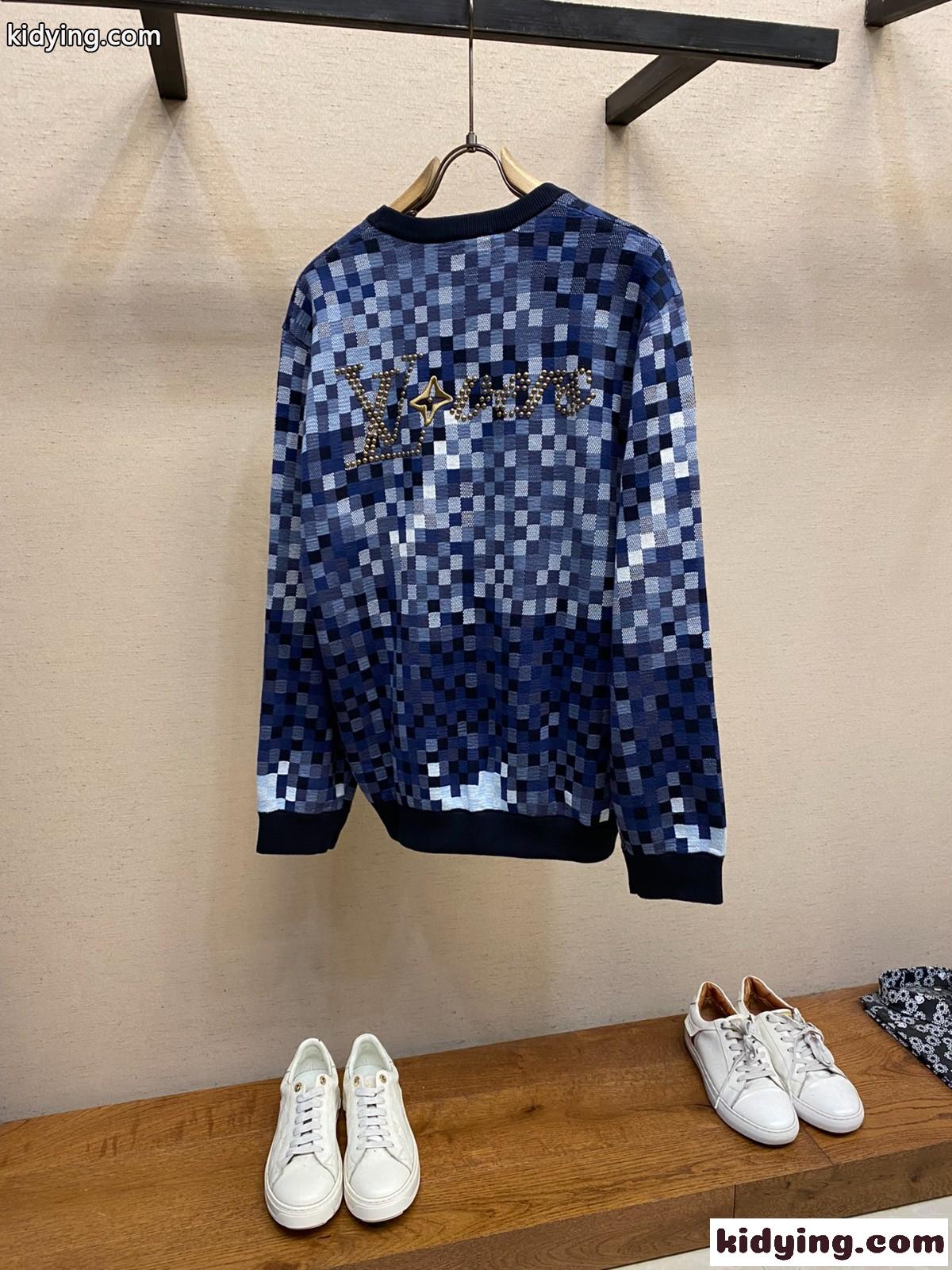 LV Versダモフラージュジャカードプルオーバー ルイヴィトン セーター コピー-1
