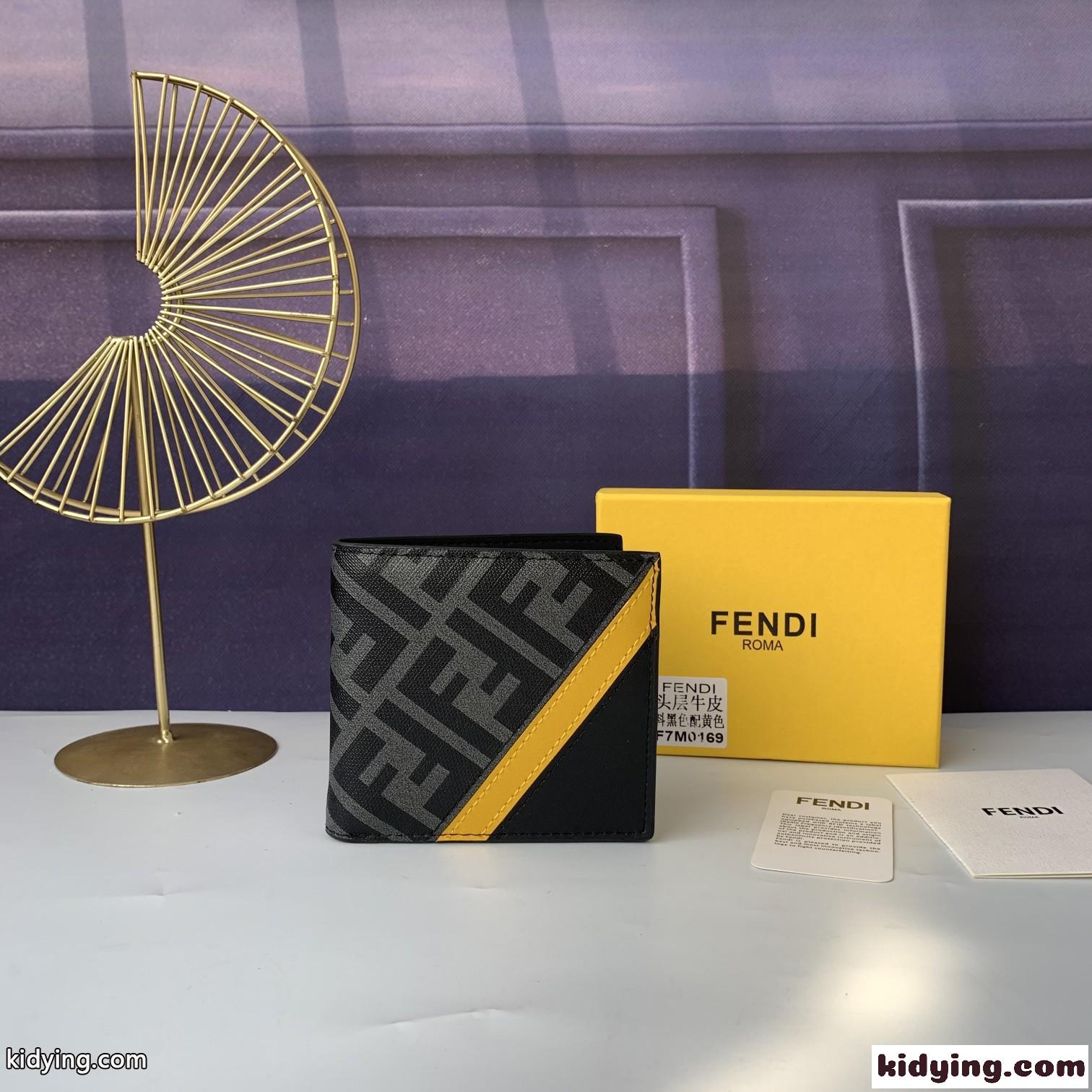 フェンディ ダイアゴナル 財布 スーパーコピー 定番 二つ折り財布 ウォレット-1