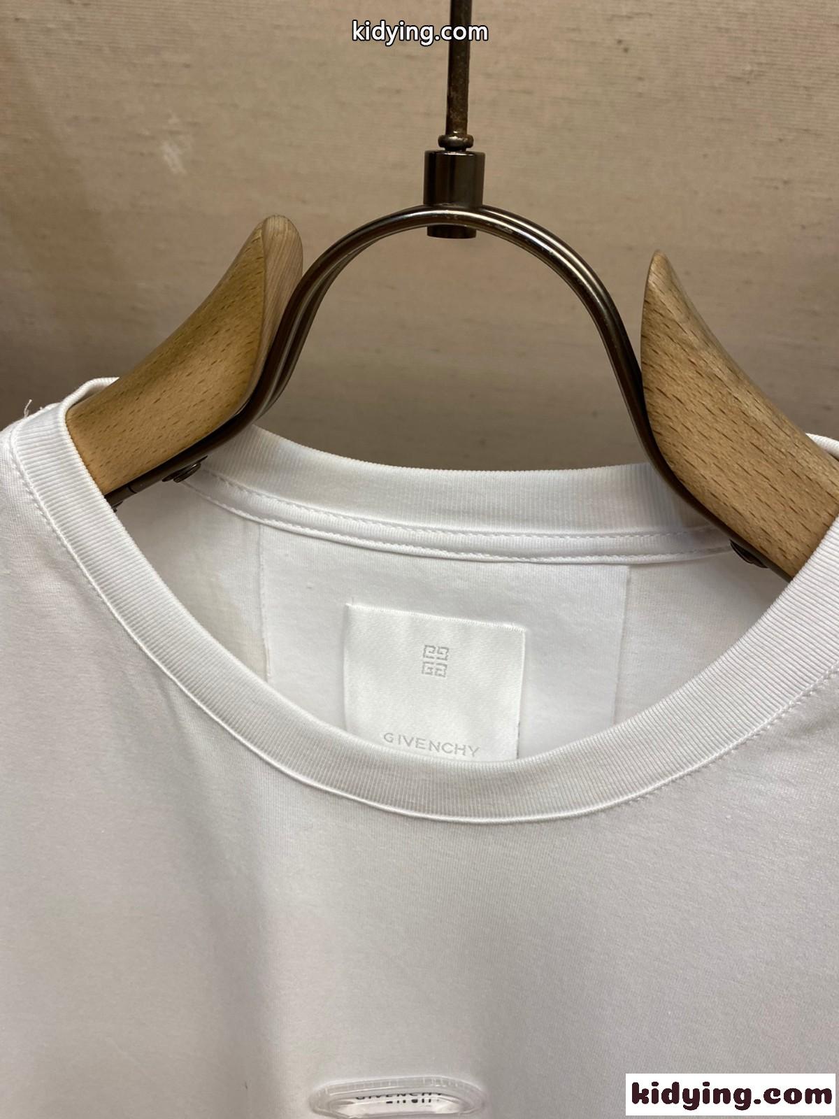 シンプル 着回し クルーネック コットンジャージー ジバンシィ Tシャツ コピー 半袖 ホワイト-2