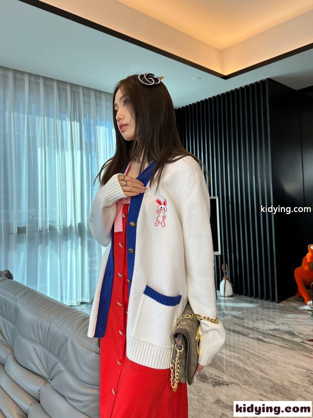 人気 新作 可愛い ユニセックス ウール カーディガン グッチ カーディガン コピー 長袖-4