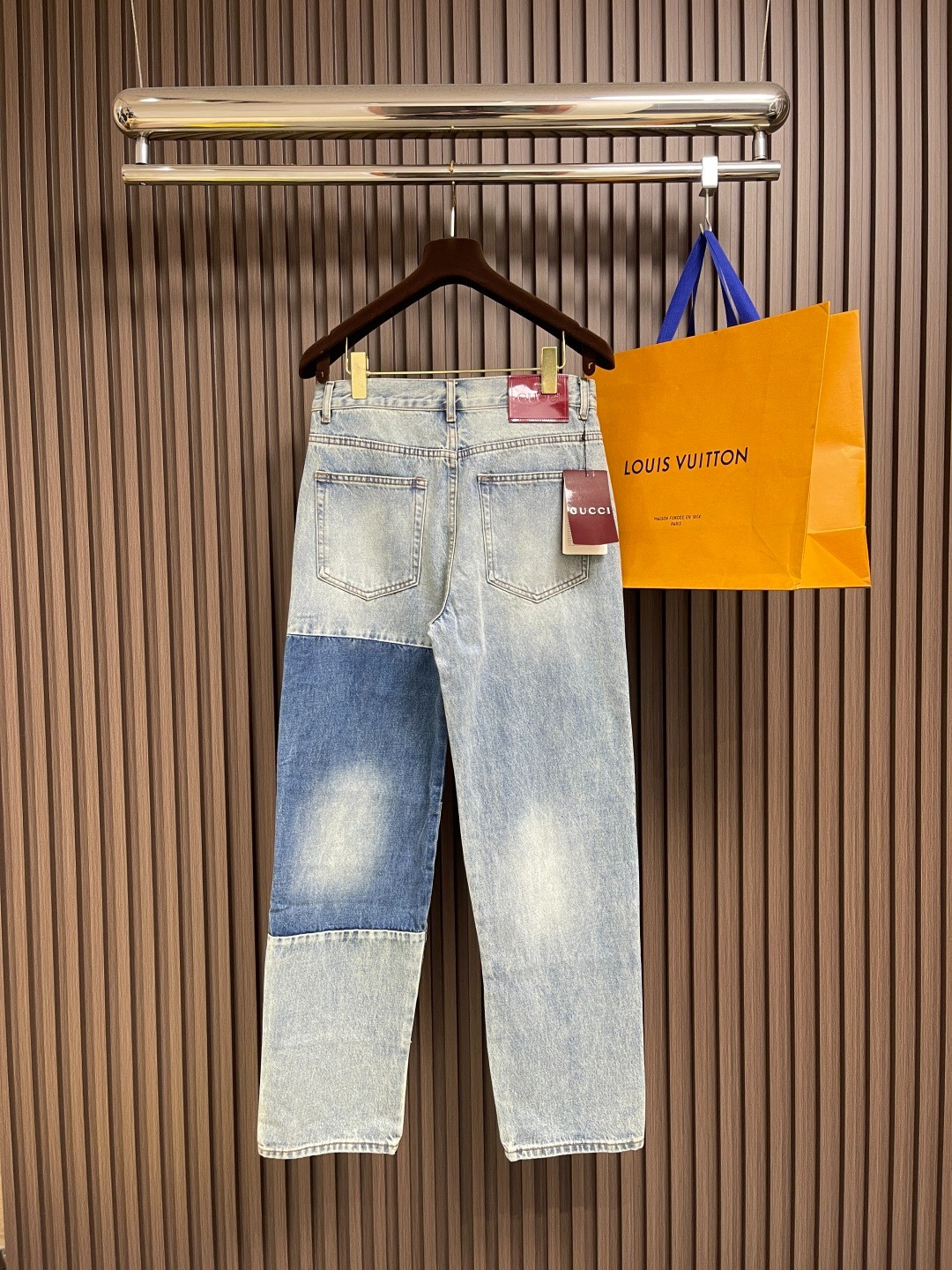 お洒落 パッチワーク デニムパンツ グッチ ジーンズ コピー メンズ-0