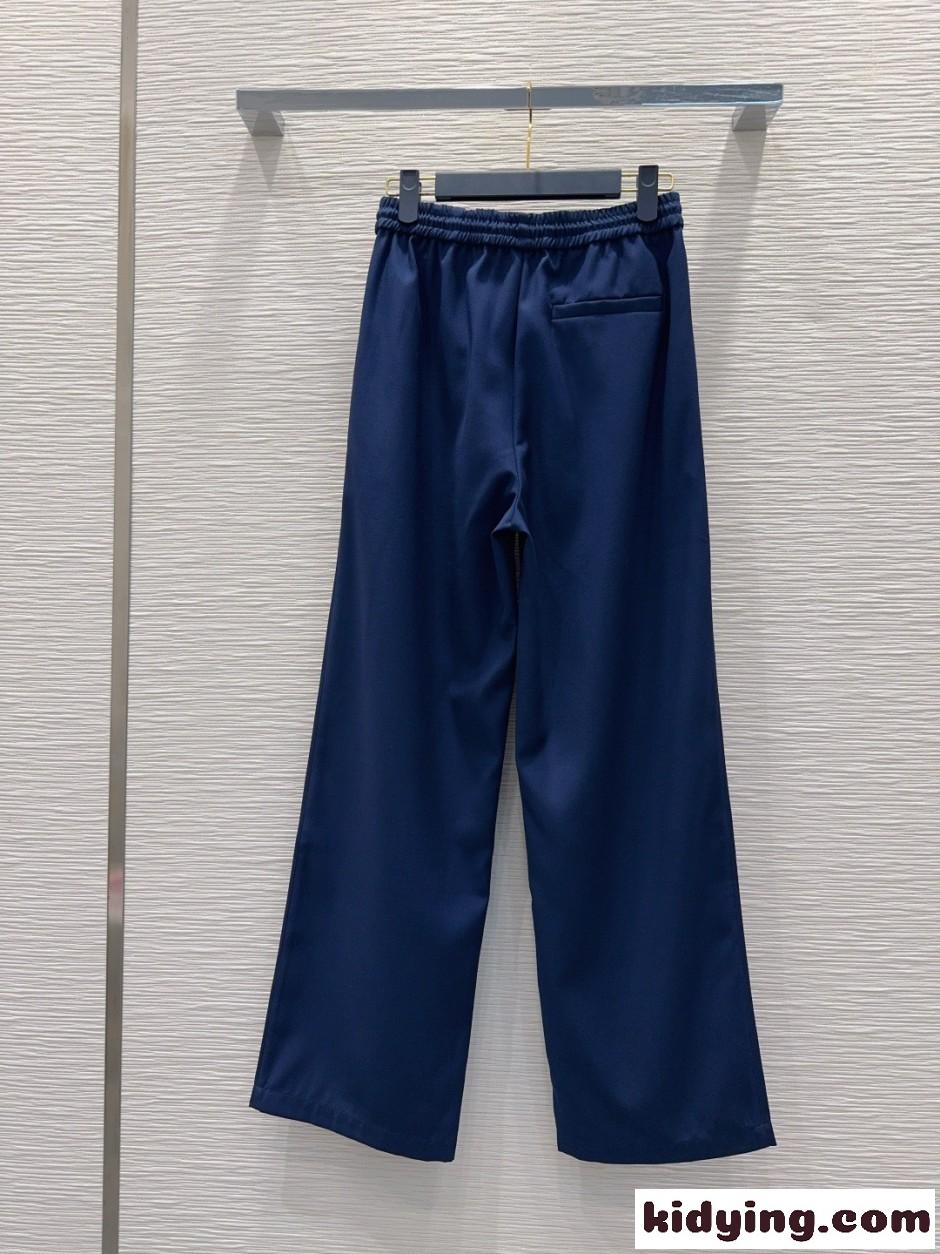シンプル 合わせやすい イージーパンツ ルイ・ヴィトン パンツ コピー ネイビー-4