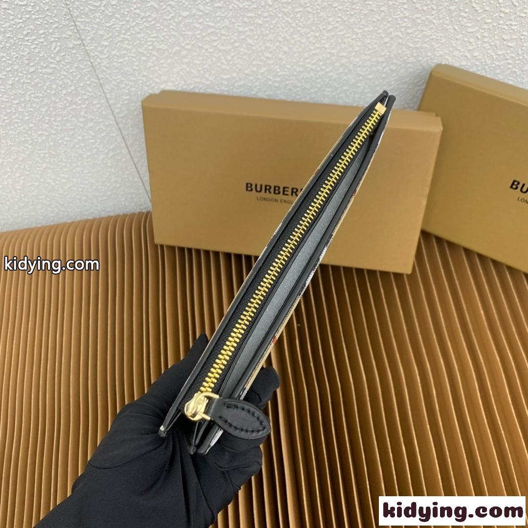 ラージ チェック バイフォールドウォレット バーバリー 財布 コピー ブラック-0