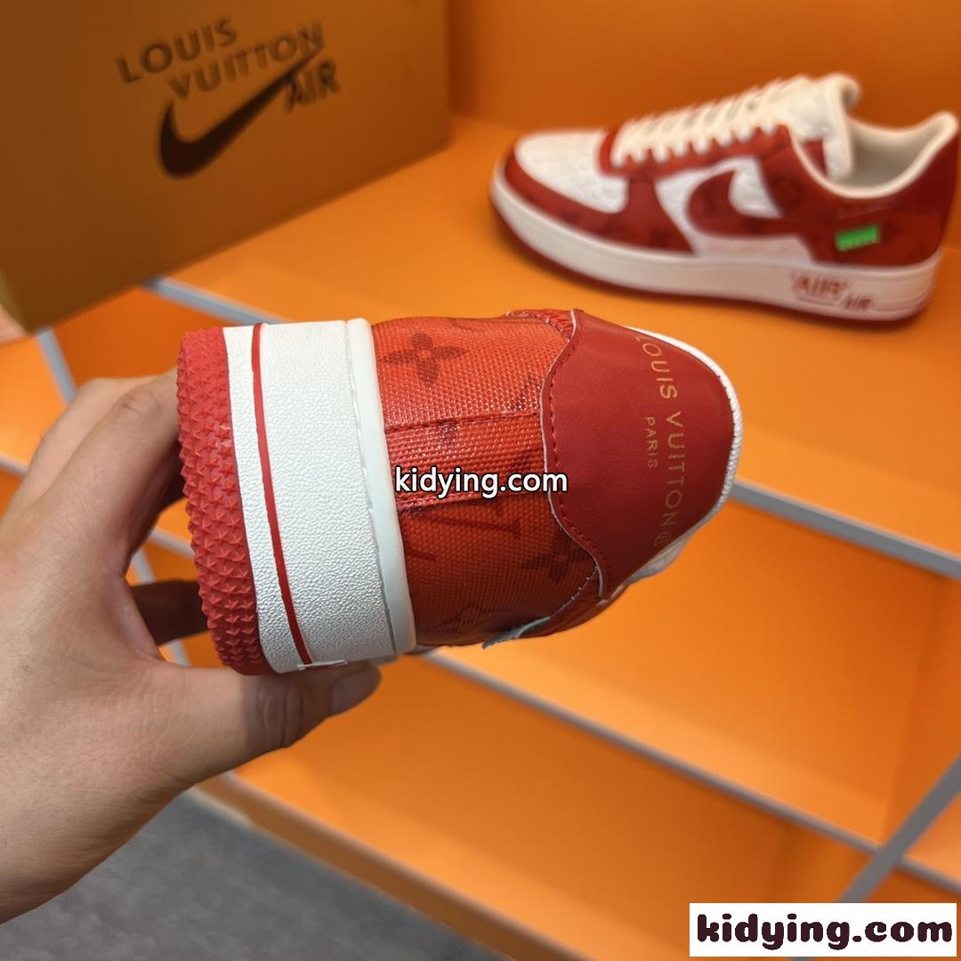人気 カジュアル レースアップ LV x OFF-WHITE x Nike オフホワイト スニーカー コピー 目立つ 配色 メンズ-3