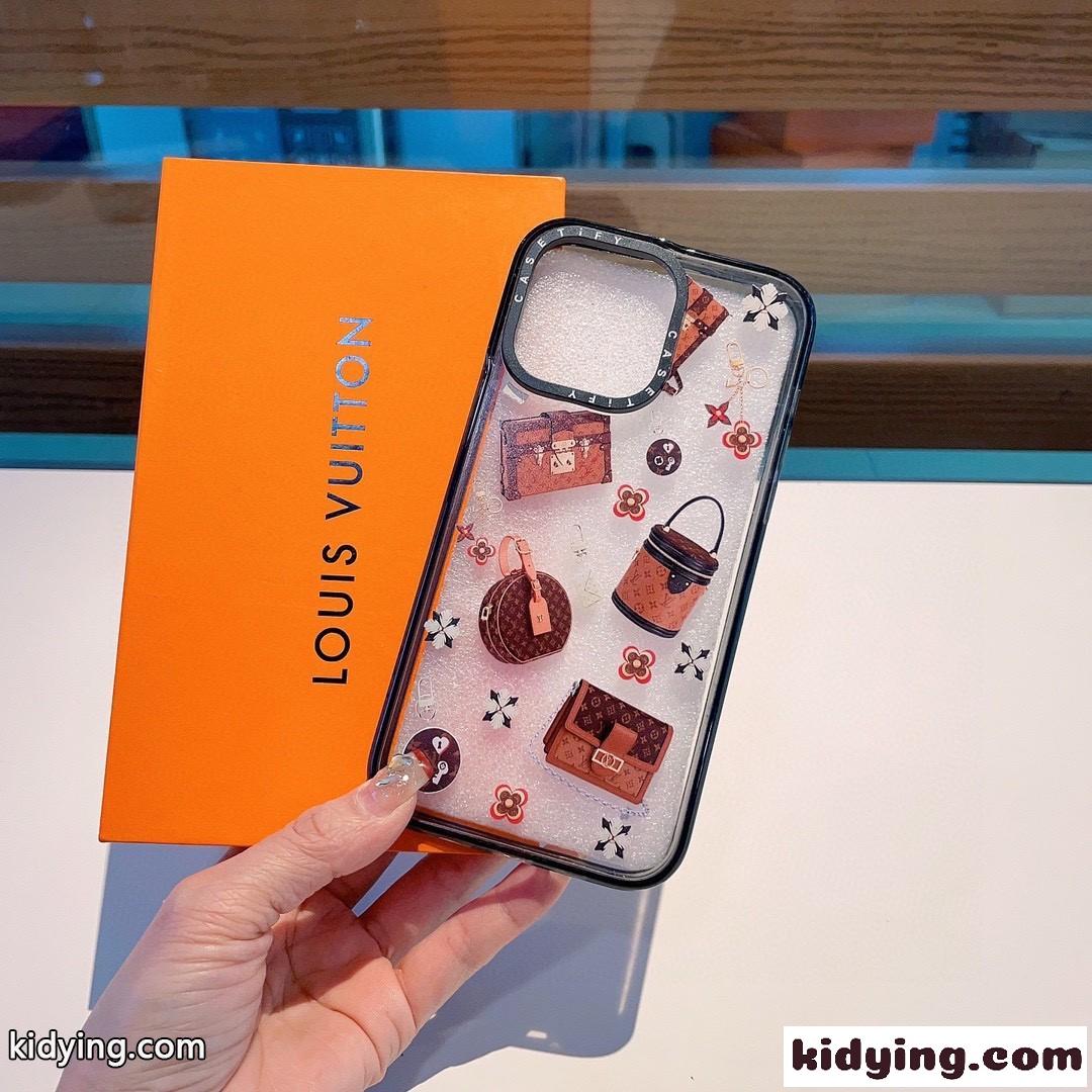 おしゃれ 可愛い プリント アクリルケース ルイ・ヴィトン アイフォンケース コピー スマホケース-2